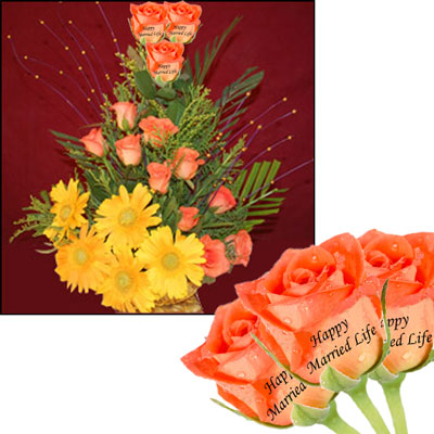 "Talking Roses (flower basket) - Wedding Combo03 - Click here to View more details about this Product